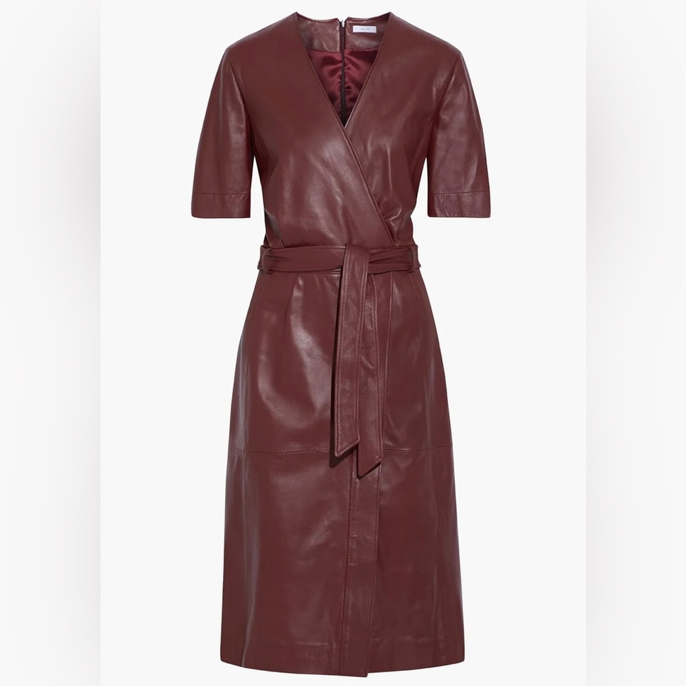 IRIS & INK
Blaise wrap-effect leather midi dress 🌟